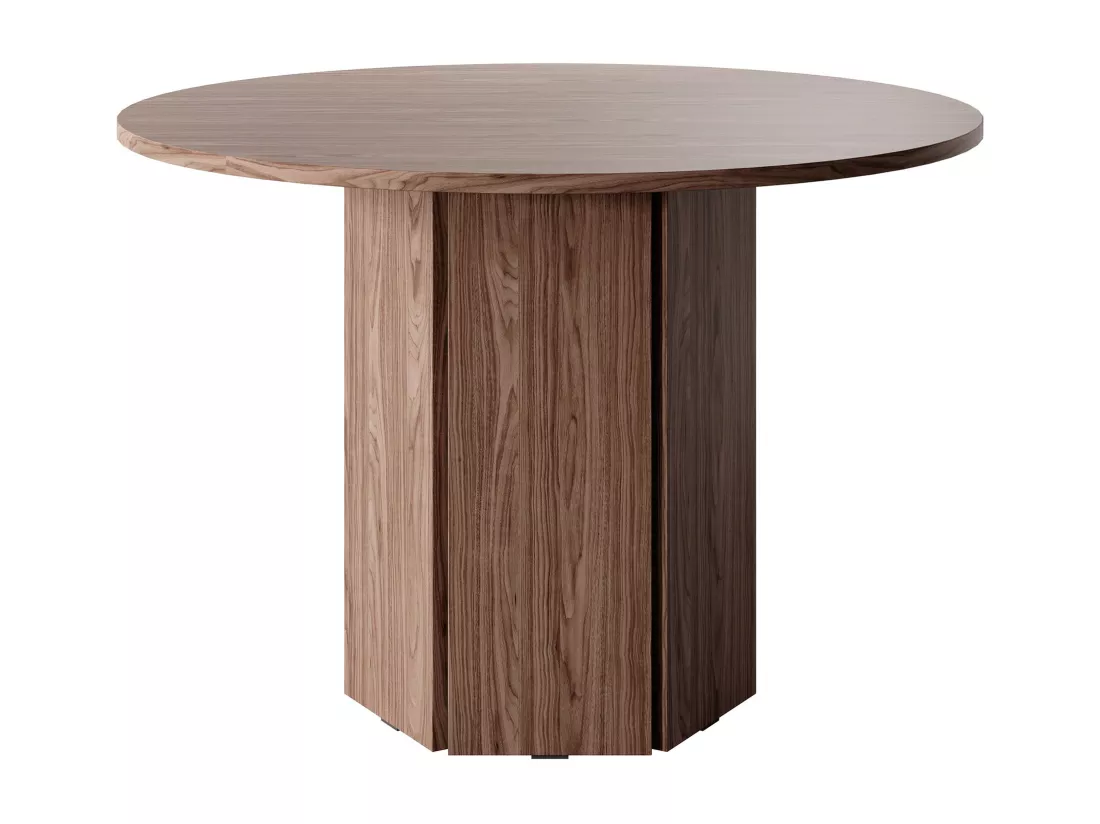 Table ronde - 110 cm - Noyer Wisconsin - HEXA
