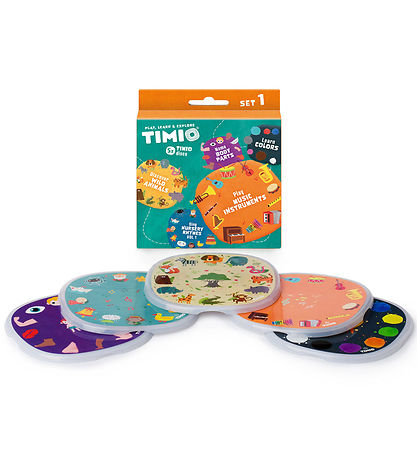 TIMIO Disks?t 1 - B?rnesange, Vilde Dyr, Instrumenter, Farver og