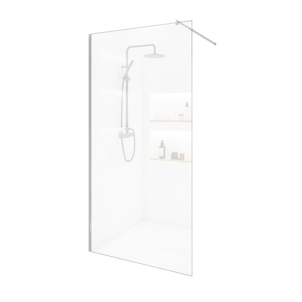 Home Deluxe - Douchecabine - BAKI - Breedte: 140 cm, Helder glas, Aluminium frame - 10 mm gehard veiligheidsglas | Inloopdouche, Douchewand, Douchedeur
