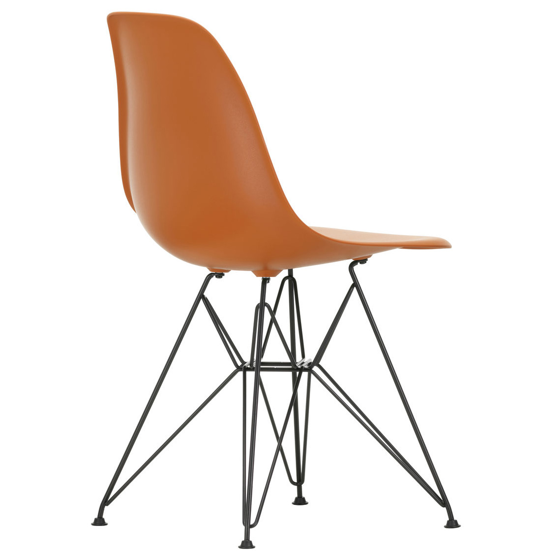 Eetkamerstoel DSR Rusty orange RE zwart