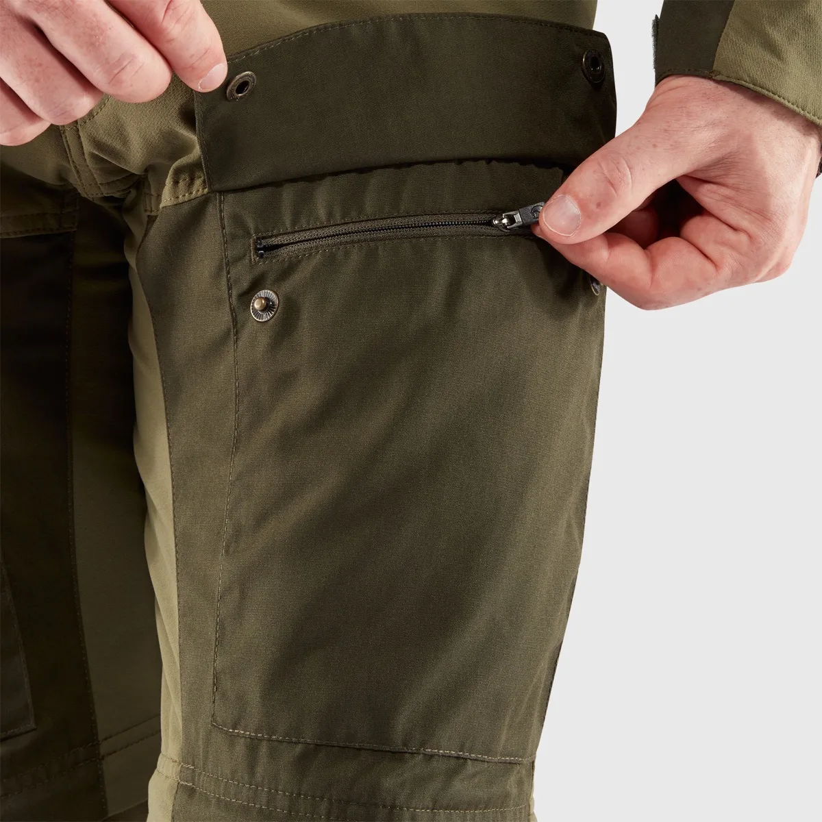 Fjällräven Men's Keb Gaiter Trousers Long Black/Stone Grey