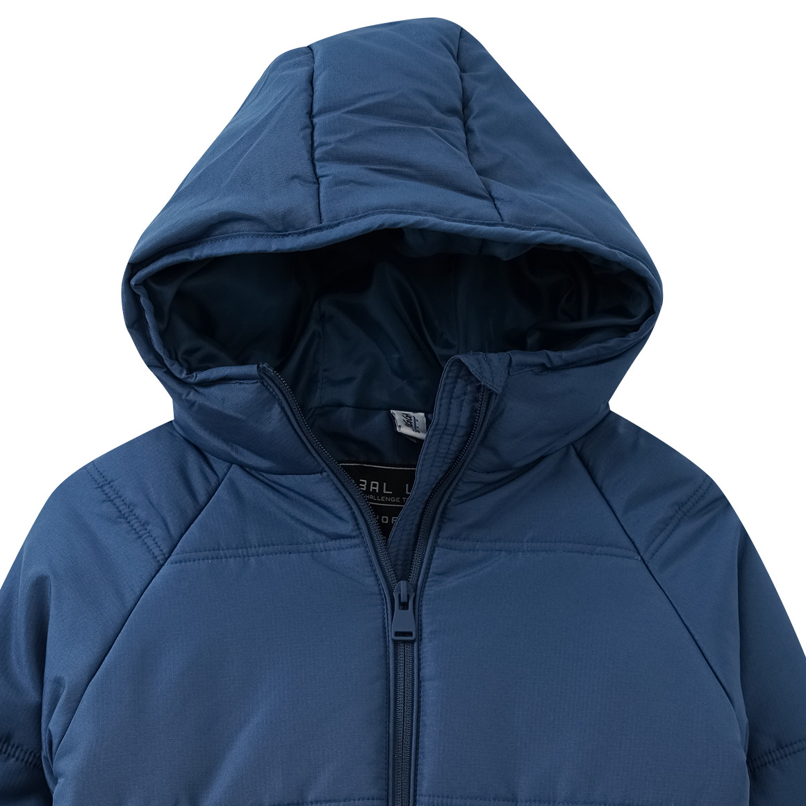 Yigga Jungen Steppjacke mit Kapuze dunkelblau