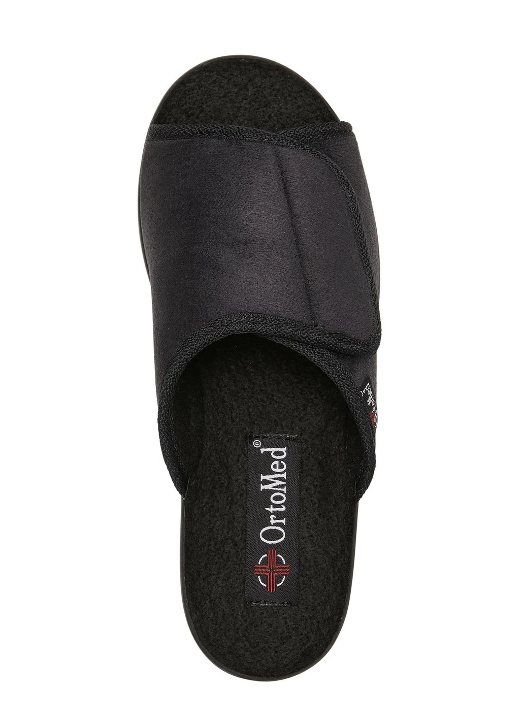 Pantoffel aus Veloursmaterial