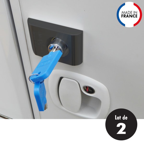 Lot de 2 Verrous IMC coffres intégrés noirs