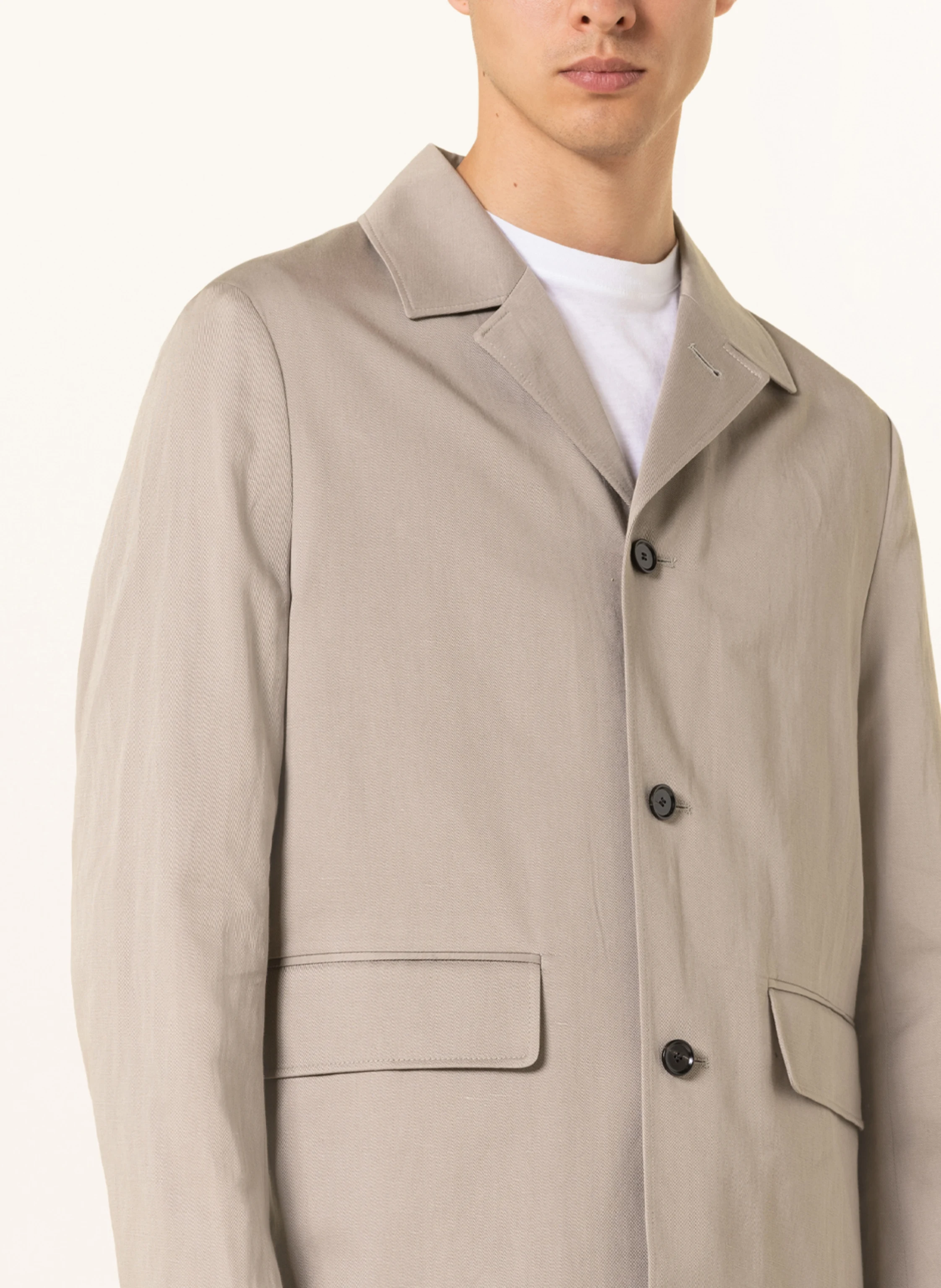 Filippa K Anzugsakko NATE Regular Fit mit Leinen