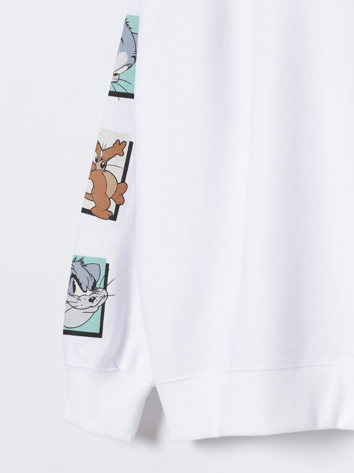 Moletom estampado Tom&Jerry © &™WBEI - Verde
