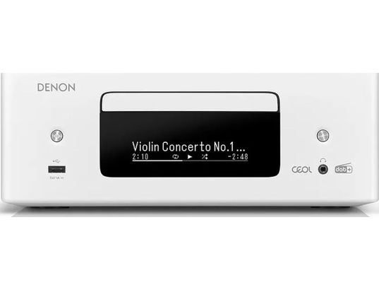 DENON - Ampli tuner hifi stéréo RCD-N12DAB blanc