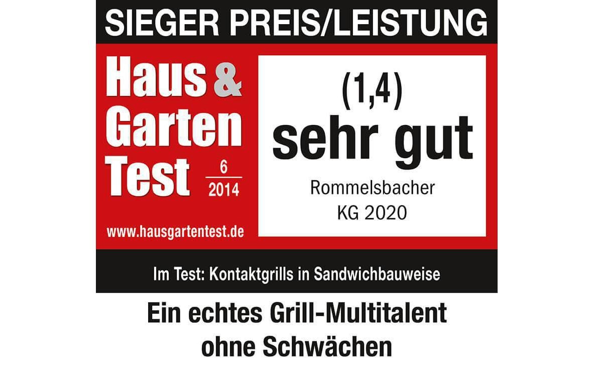 Rommelsbacher Kontaktgrill »20.KG, 2020« 2000 W 2000 W