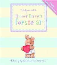 Minner fra mitt første år. Babyminnebok. Blå