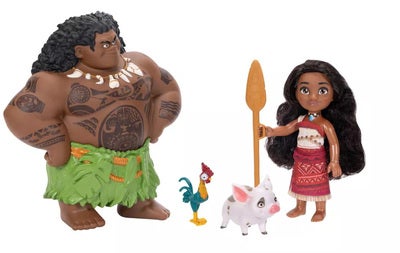 Disney Vaiana & Maui Petite Figursett 4-Pack