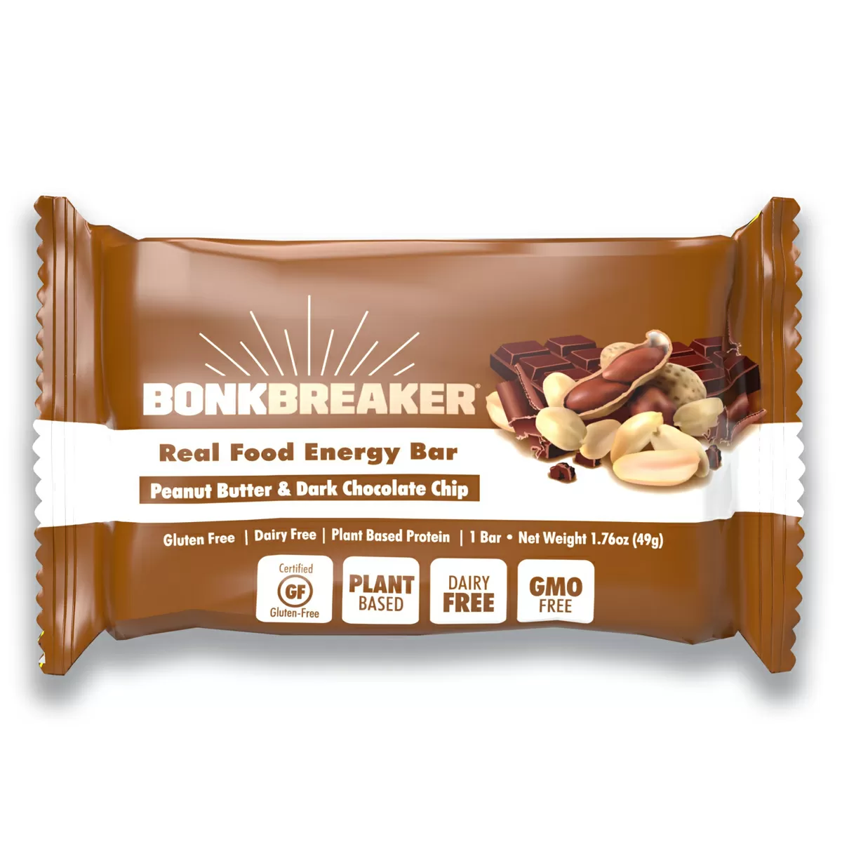 Bonk Breaker Energy Bar Peanut Butter & Chocolate Chip - 59 g
