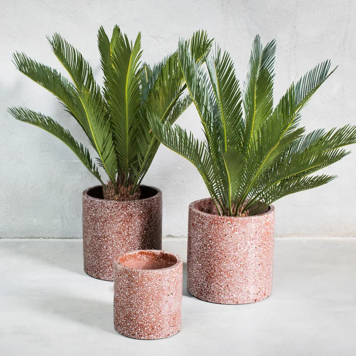 Serax - Terazzo Blumentopf, Ø 18 x H 18 cm, braun