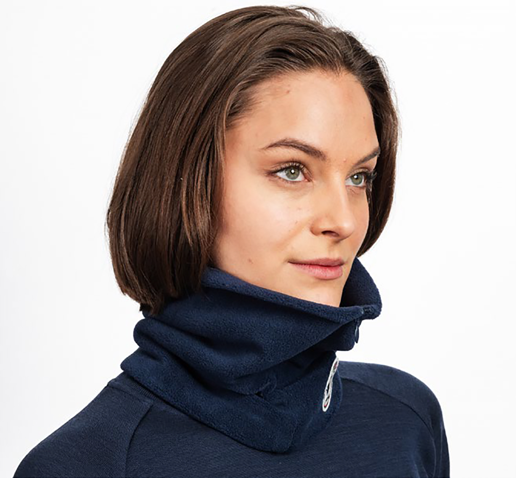 Camille Limited Zip Neckwarmer Navy