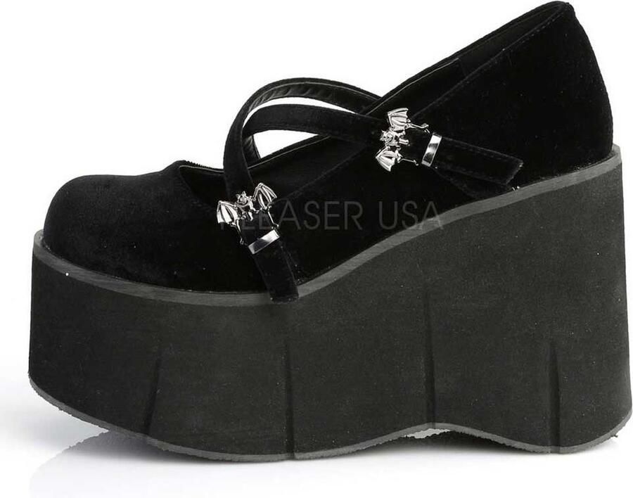 DemoniaCult KERA-10 Sleehakken 38 Shoes Zwart