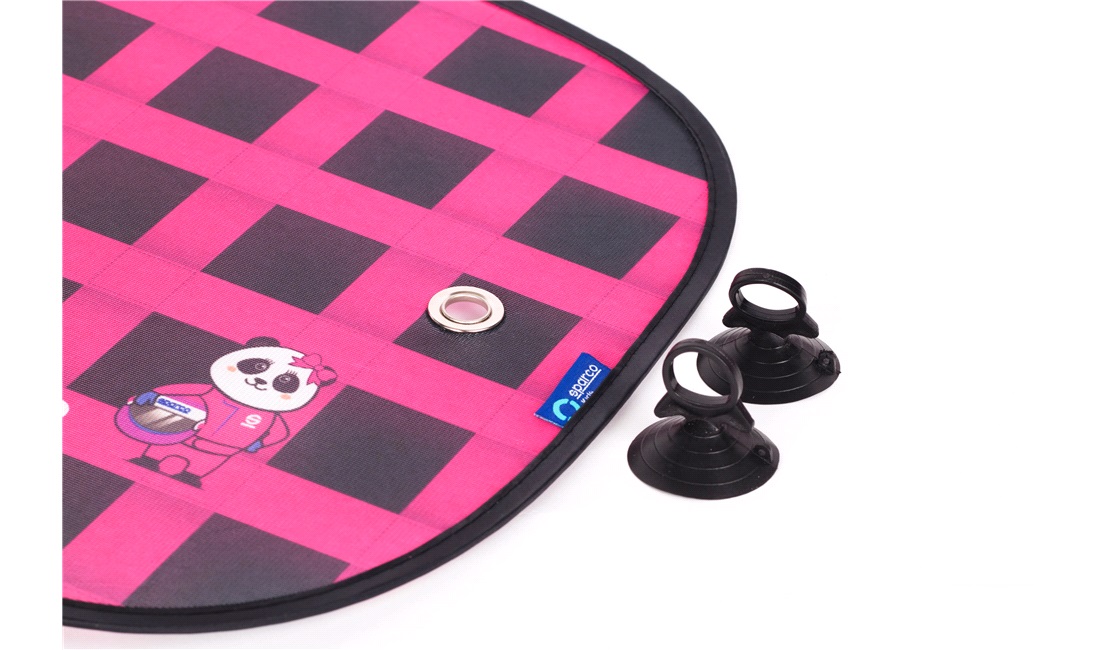 Solbeskytter 2 stk sort/pink Sparco Kids