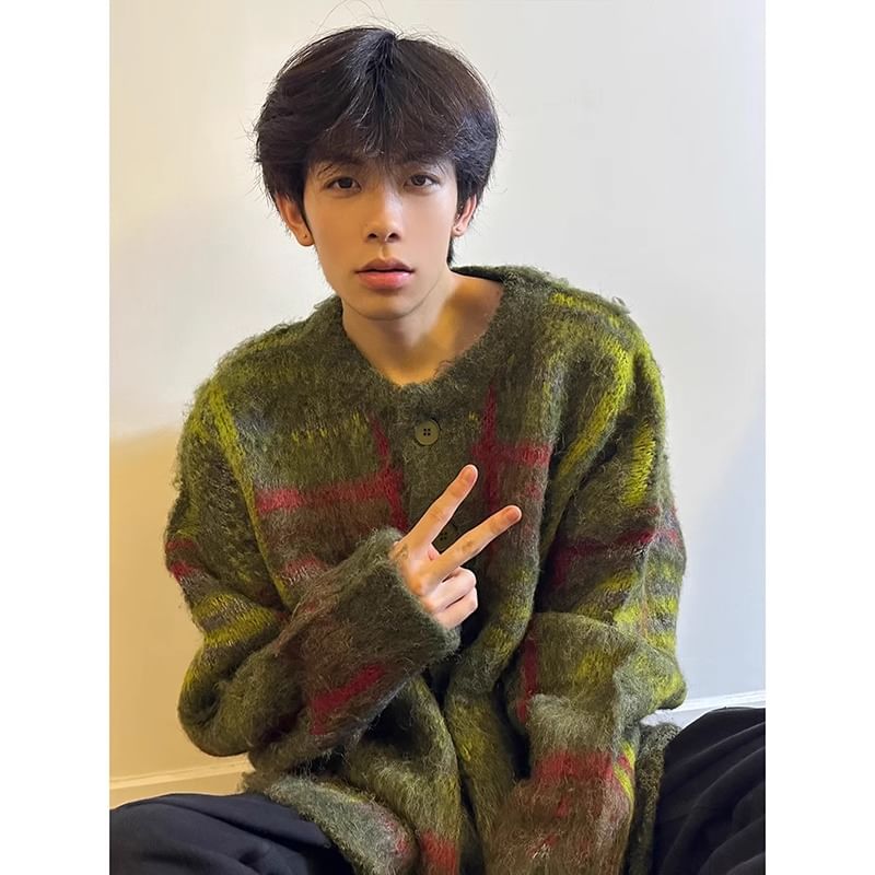 emeisa - Gestreepte oversized cardigan