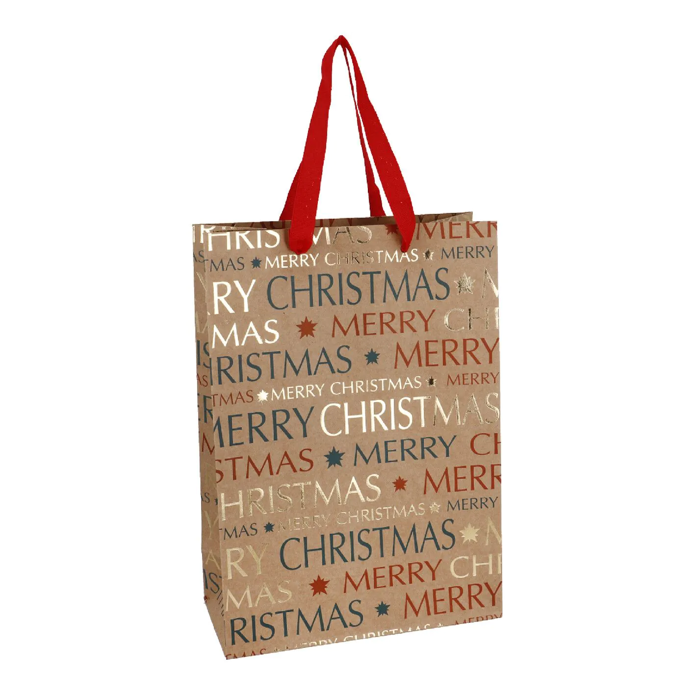 Geschenktüte Weihnachten, Schrift, 22 x 31 cm