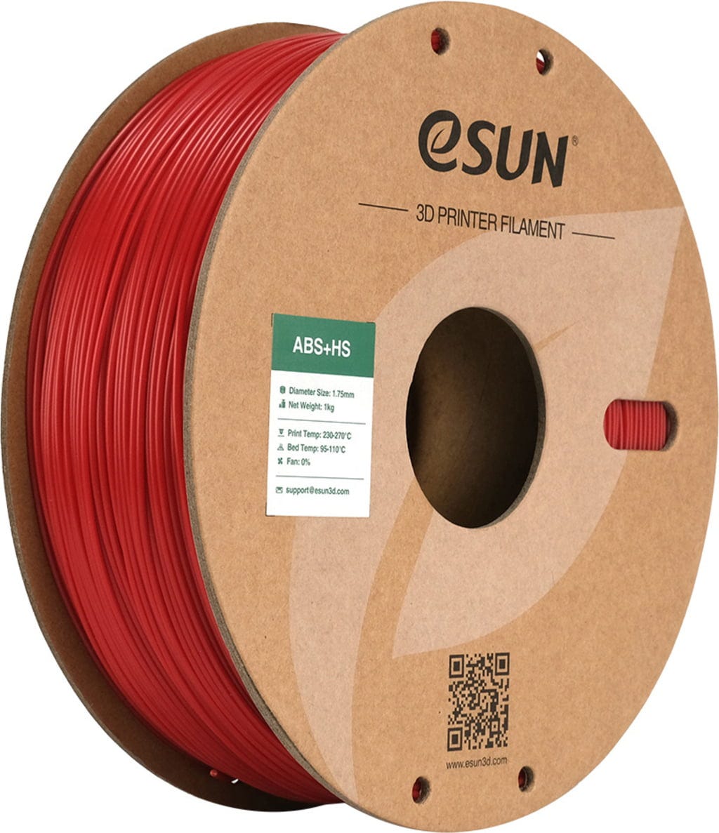eSUN  ABS+HS Fire Engine Red, 1,75 mm / 1000 g    ABS-Material für den High Speed-Druck