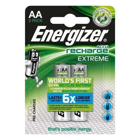 Energizer NiMH-Akku Extreme, AA/LR6, 2300 mAh, vorgeladen, 2er