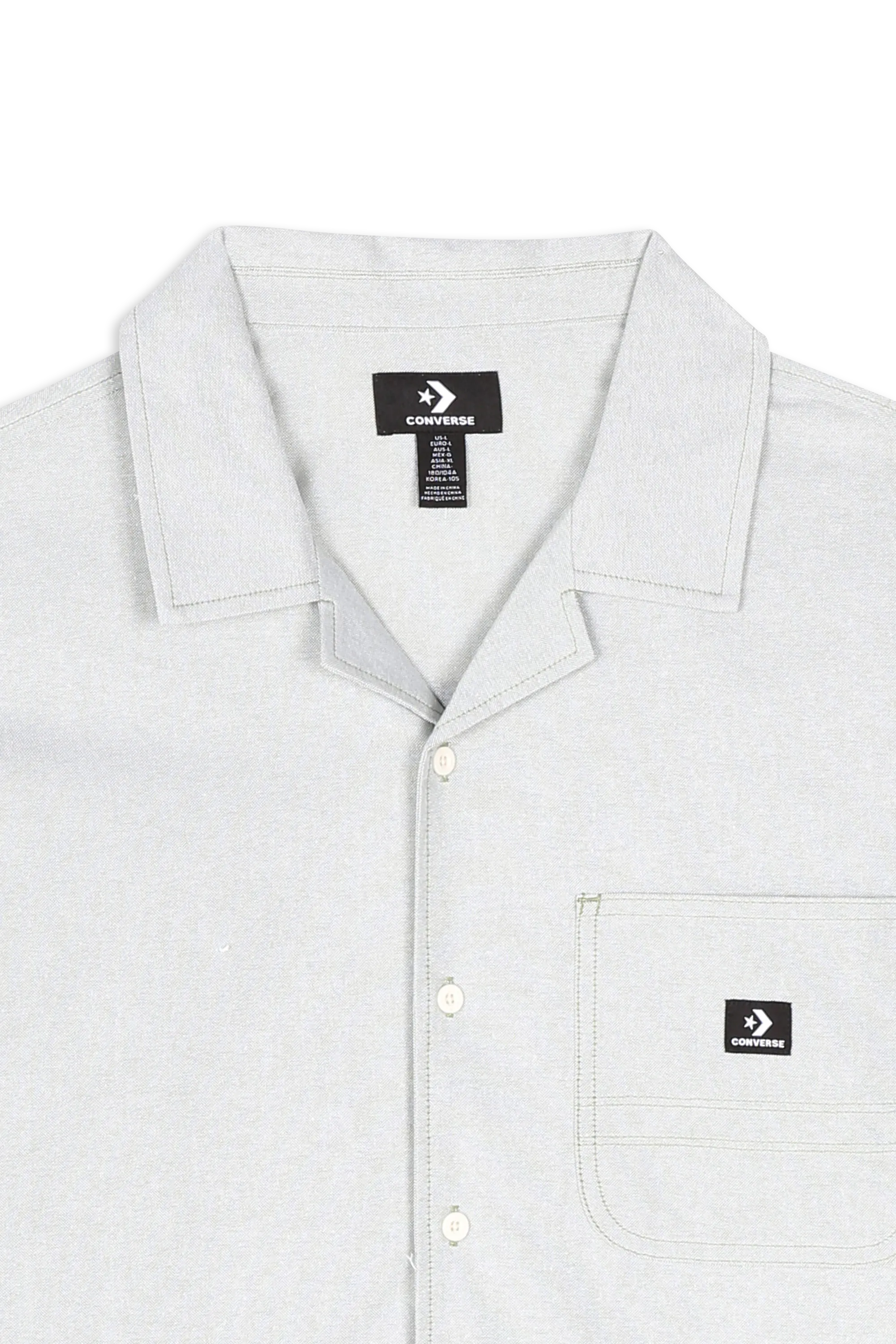 CONVERSE chemise Skate Woven Vert