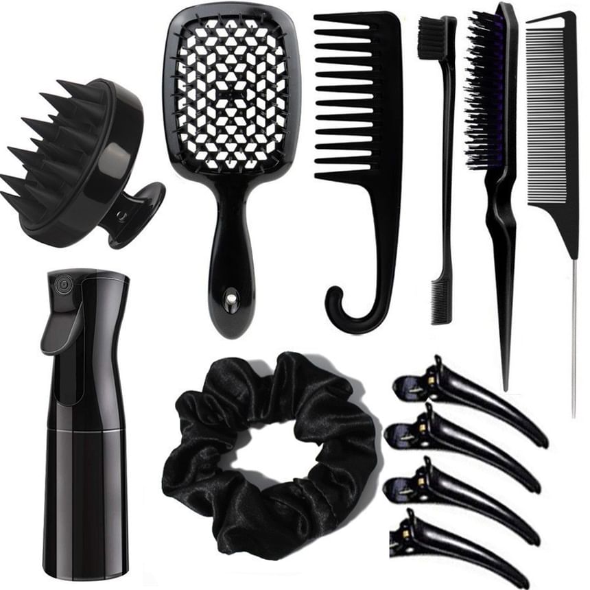 XIXI STUDIO - Hoofdhuidmassager / Haarborstel / Haarkam / Stylingkam / Sprayfles / Scrunchie / Stylinghaarclip / Haarstylingtool / Set (Diverse ontwerpen)