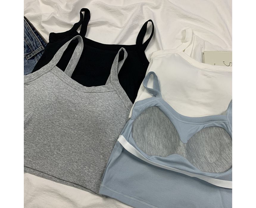 Sistyr - Mouwloze effen bralette