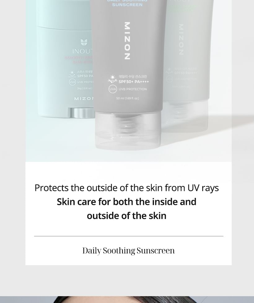 MIZON - Inout Dagelijkse Verzachtende Zonnebrandcrème