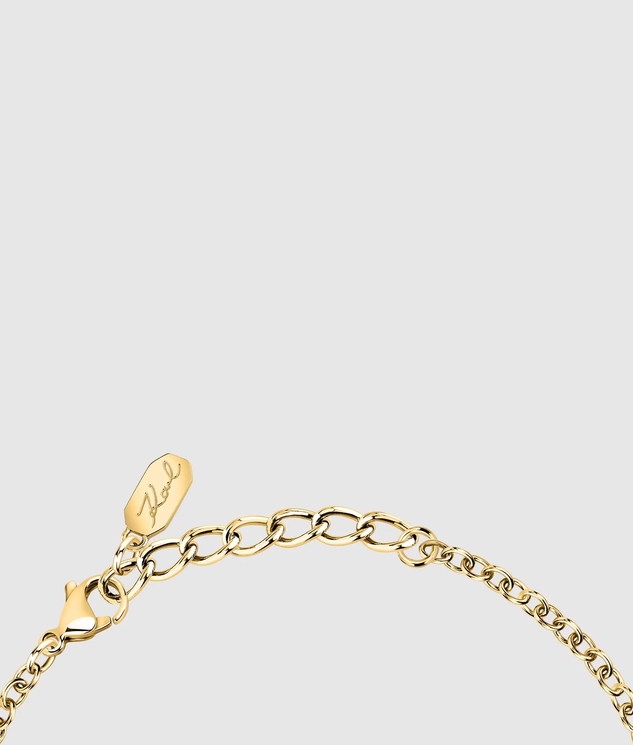 Armband met hartjesbedels in goudkleur