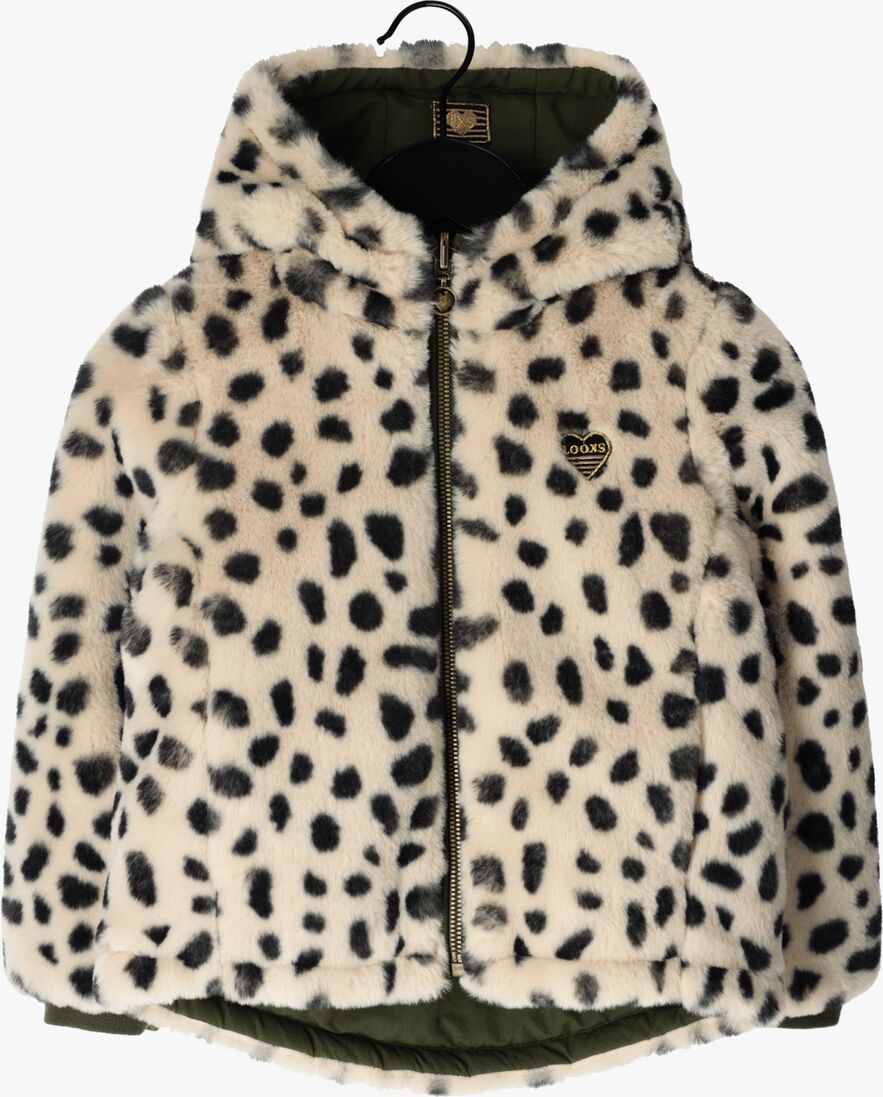 LOOXS Little groene looxs little faux fur jas little reversible outerwear jacket