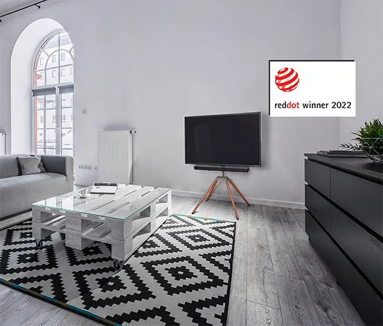 ONE FOR ALL Universal-TV-Ständer »Quadpod WM7475«, Walnut und Gun-Metal 32