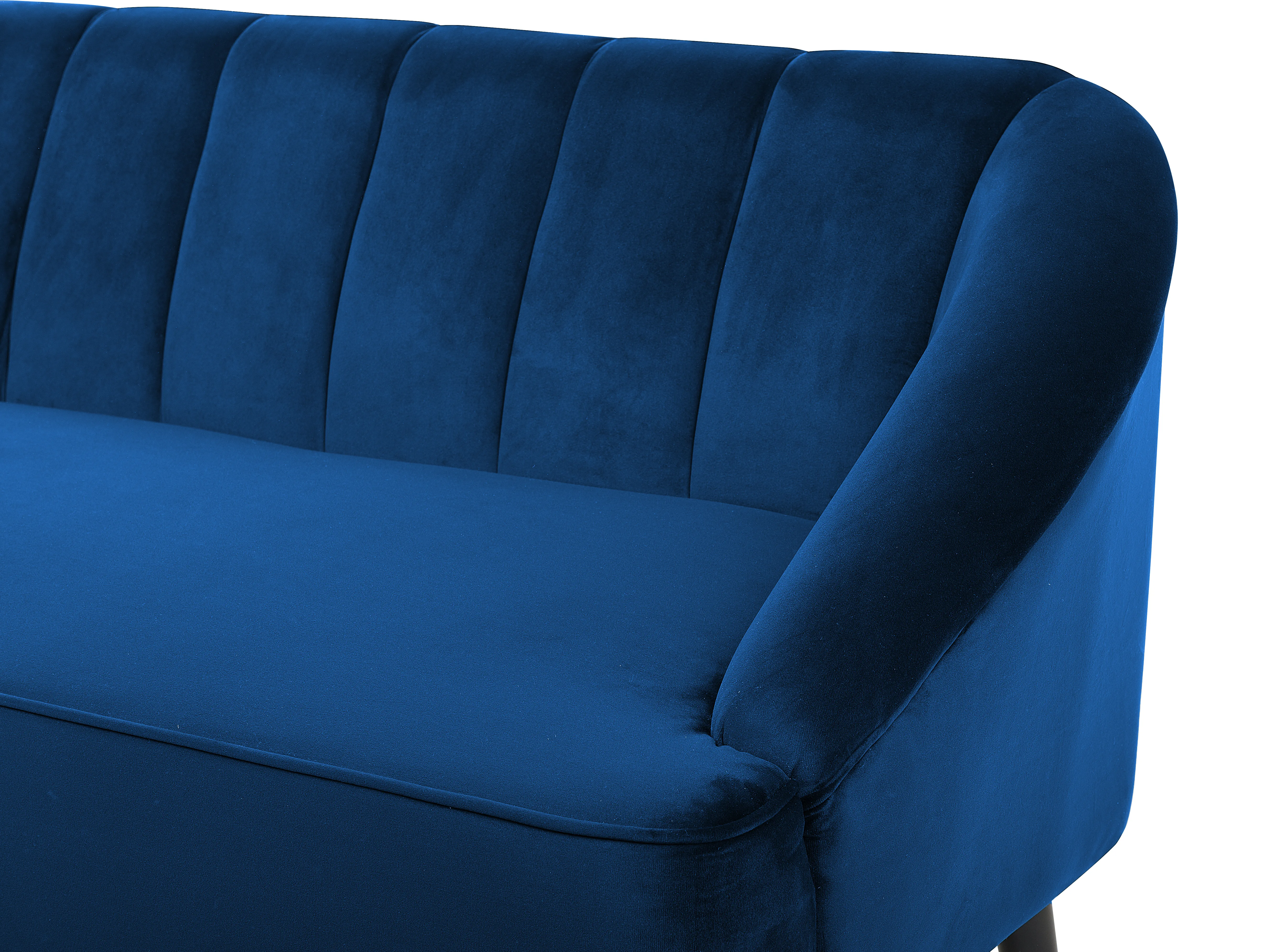 Bank 3-zits ALSVAG Fluweel Marineblauw