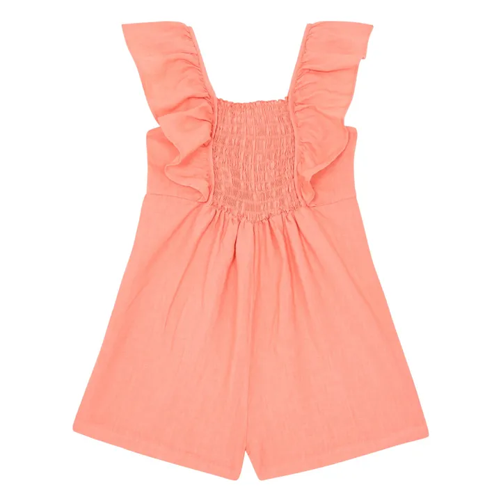 Zhoe & Tobiah Combishort en Lin | Saumon