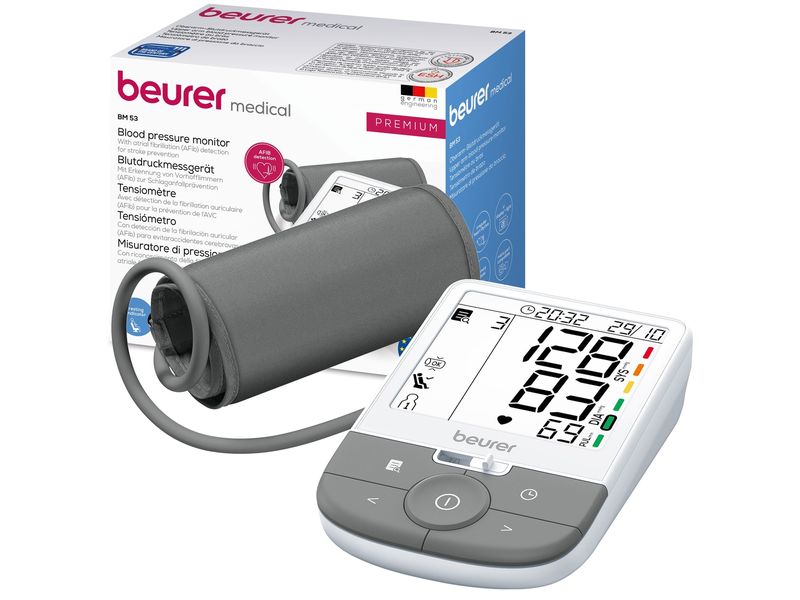 Beurer Blutdruckmessgerät BM 53 Oberarm-Blutdruckmessgerät