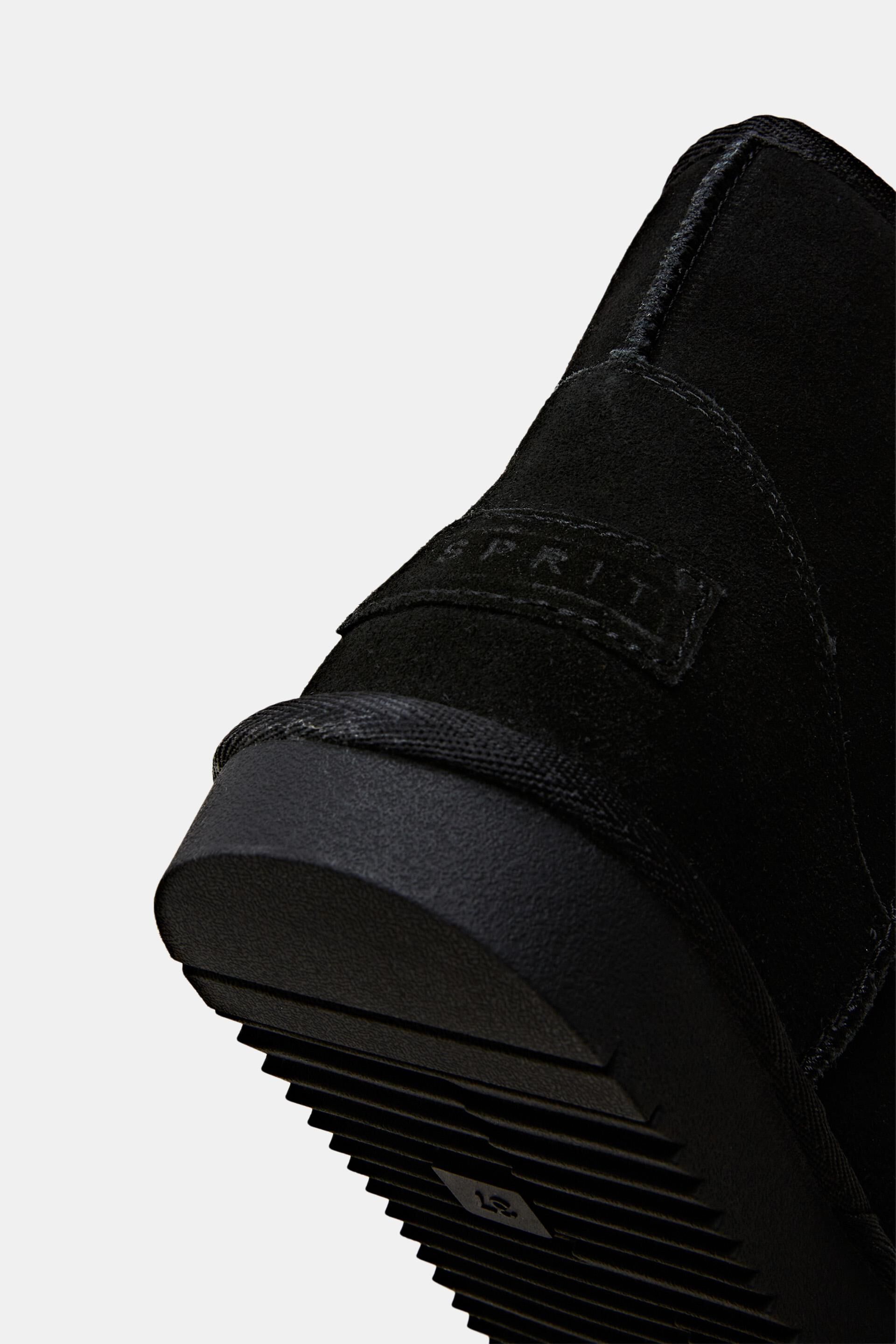 Bottines en daim doublées de fourrure synthétique