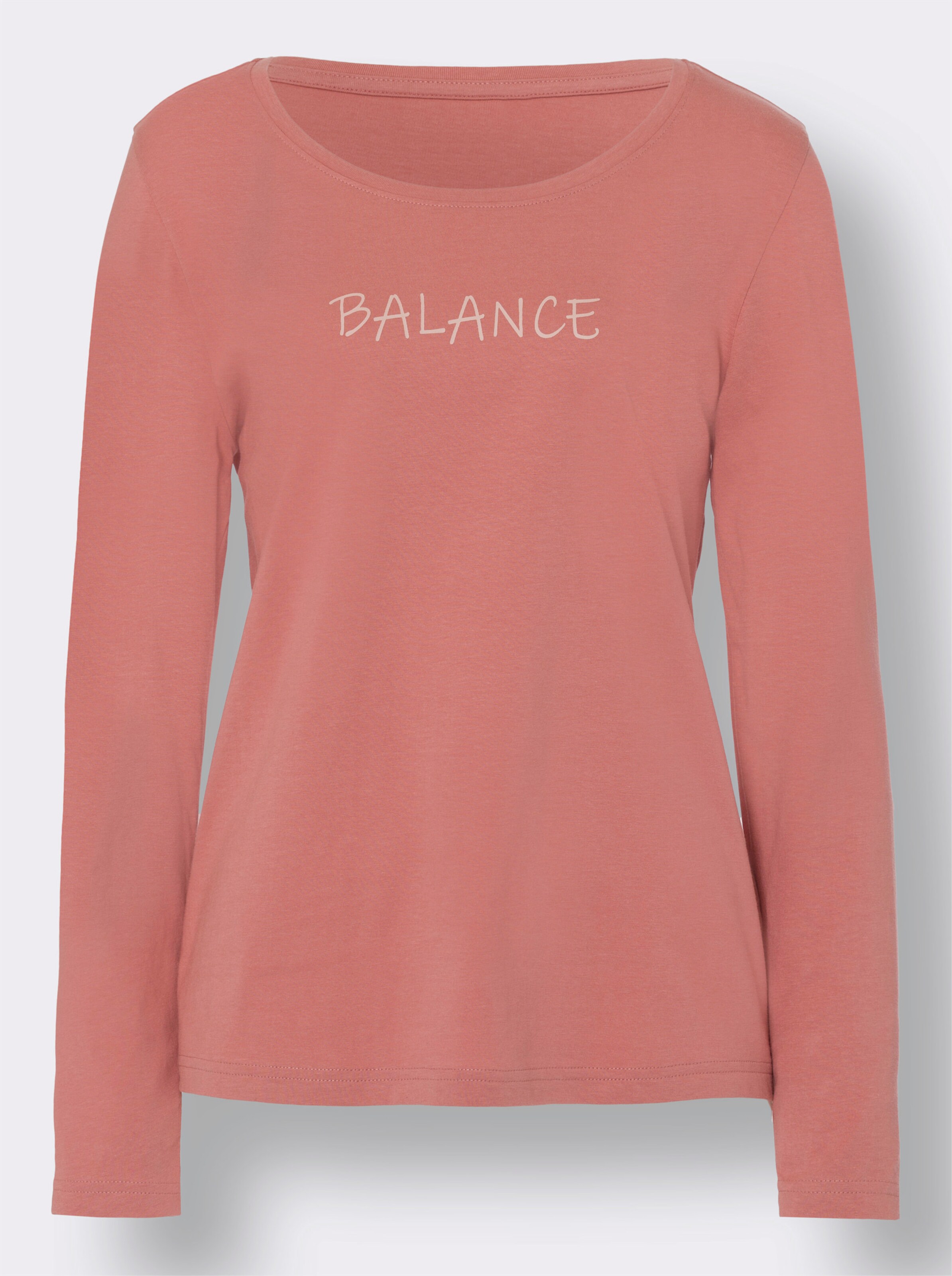 Langarmshirt aus reiner Baumwolle