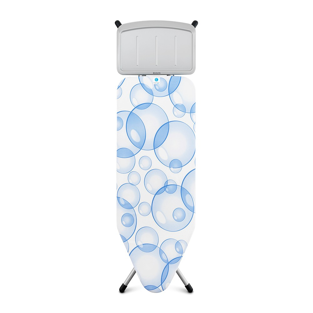 Brabantia PerfectFlow Strijkplank C met stoomunithouder - 124 x 45 cm - Bubbles