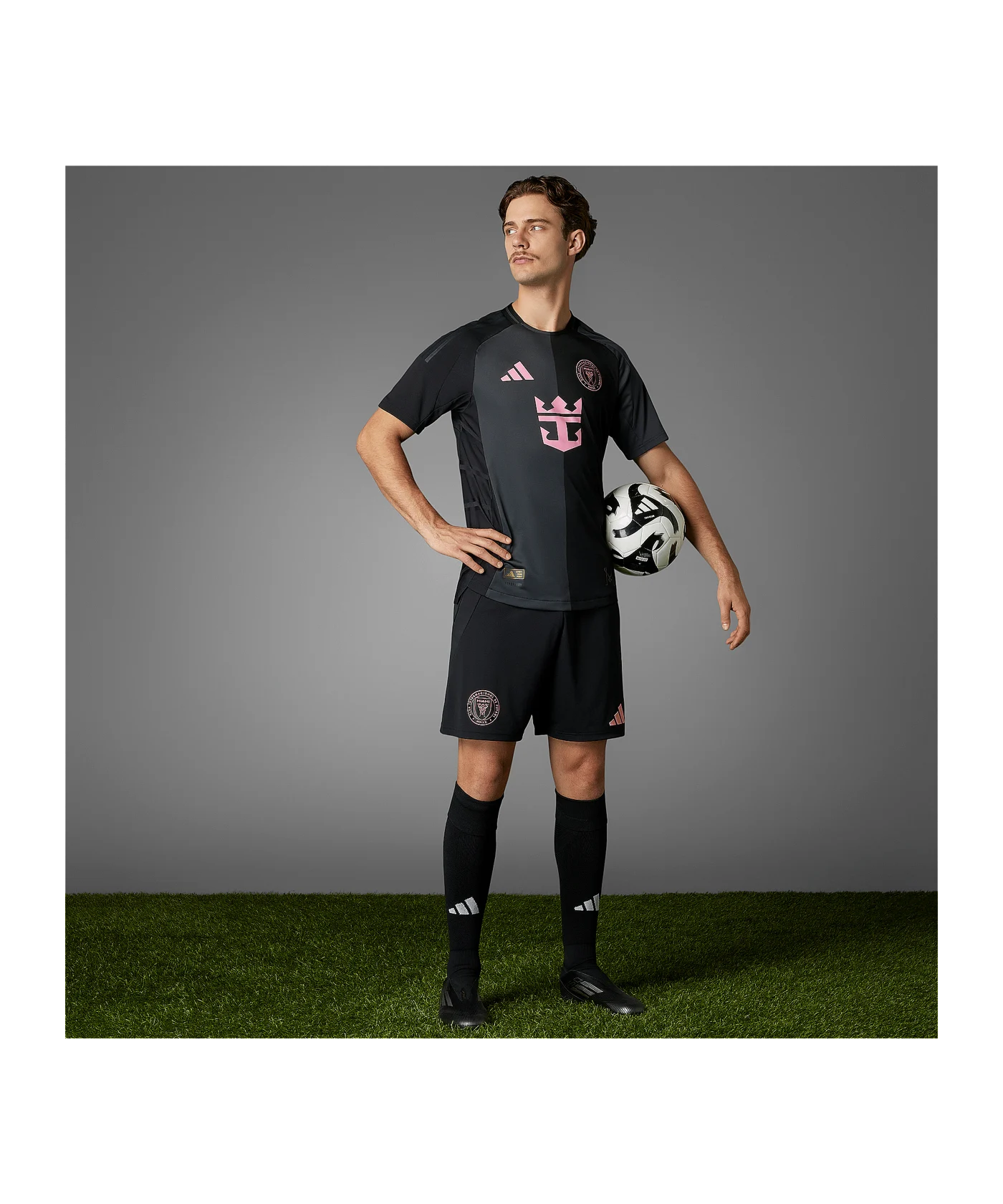 adidas Inter Miami Auth. Trikot Away 2025 Schwarz
