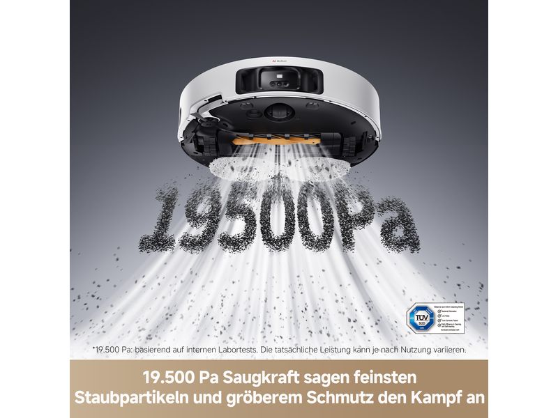 Dreame Saug- und Wischroboter L50 Pro Ultra Weiss Roboterstaubsauger mit Basisstation