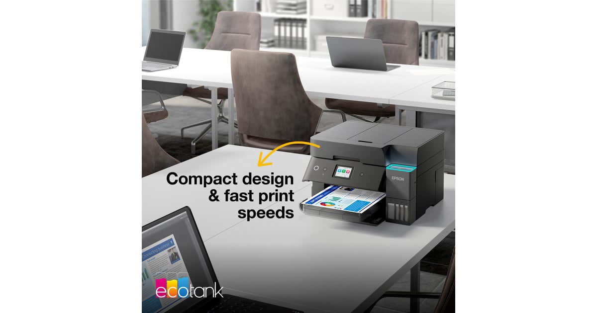 EpsonEcoTank ET-4950 all-in-one inkjetprinter  (Zwart, Faxen, Scannen, Kopiëren, wifi, inclusief tot 3 jaar inkt)