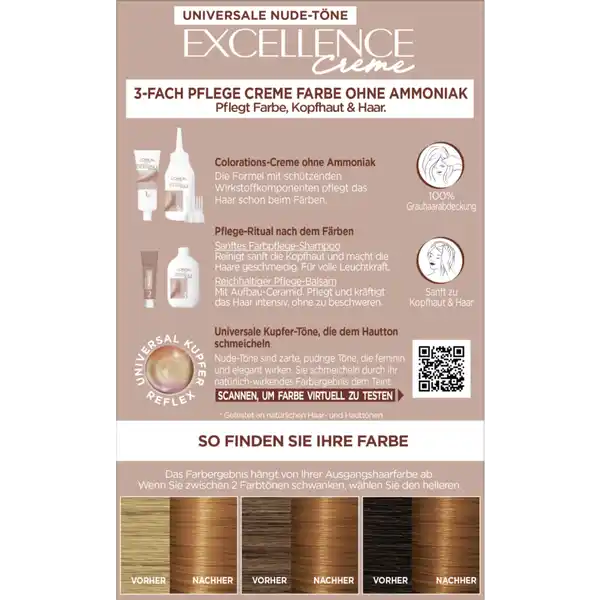 Creme Farbe 7UR Universal Kupfer