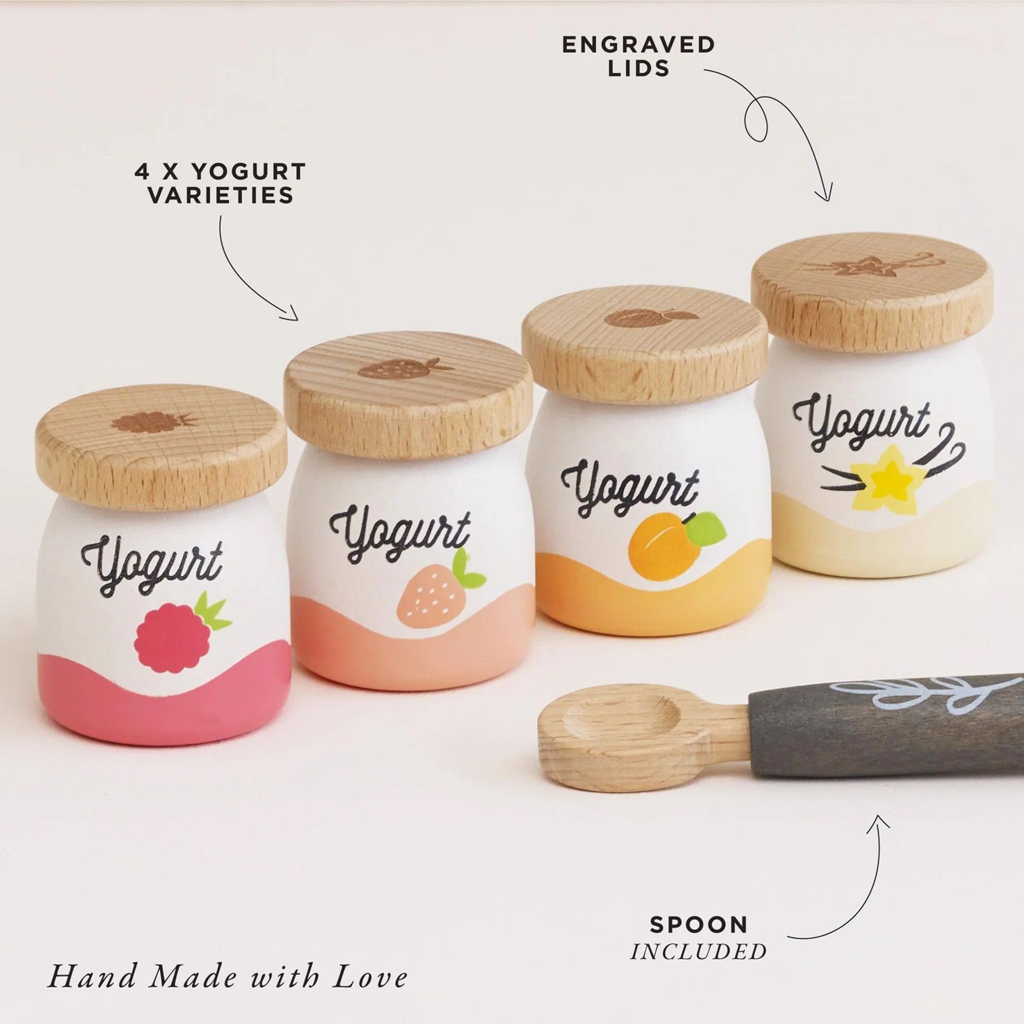 Joghurt-Set für Kinderküche / Kaufladen