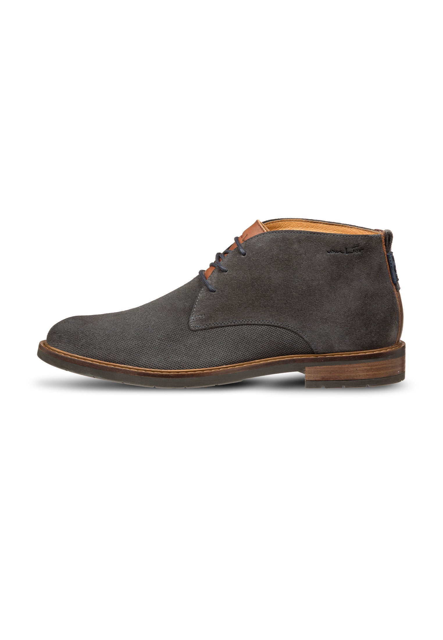 Antraciet grijs suède Boston boot