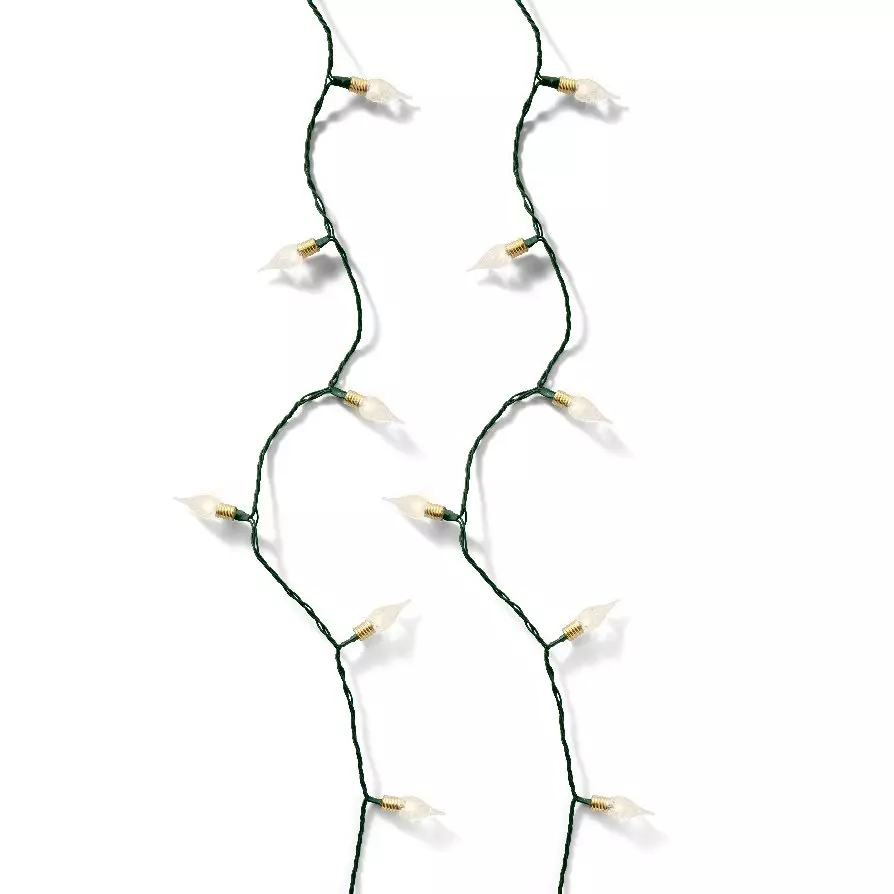 Guirlande lumineuse 18 m 180 LED câble vert Vintage Blanc chaud