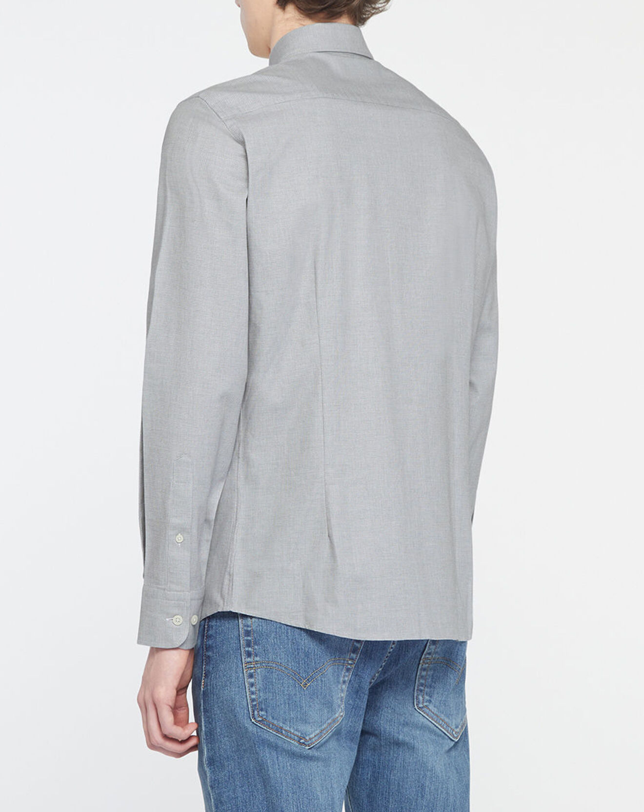 Hackett London Chemise Slim Fit Dobby gris clair