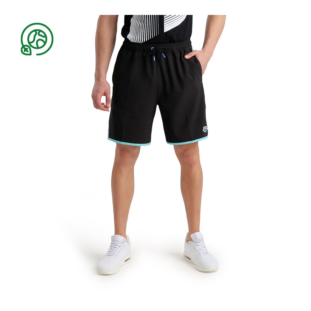 Arena ICONS TEAM STRIPE LOGO - Bermuda Homme black/white/blue diamond