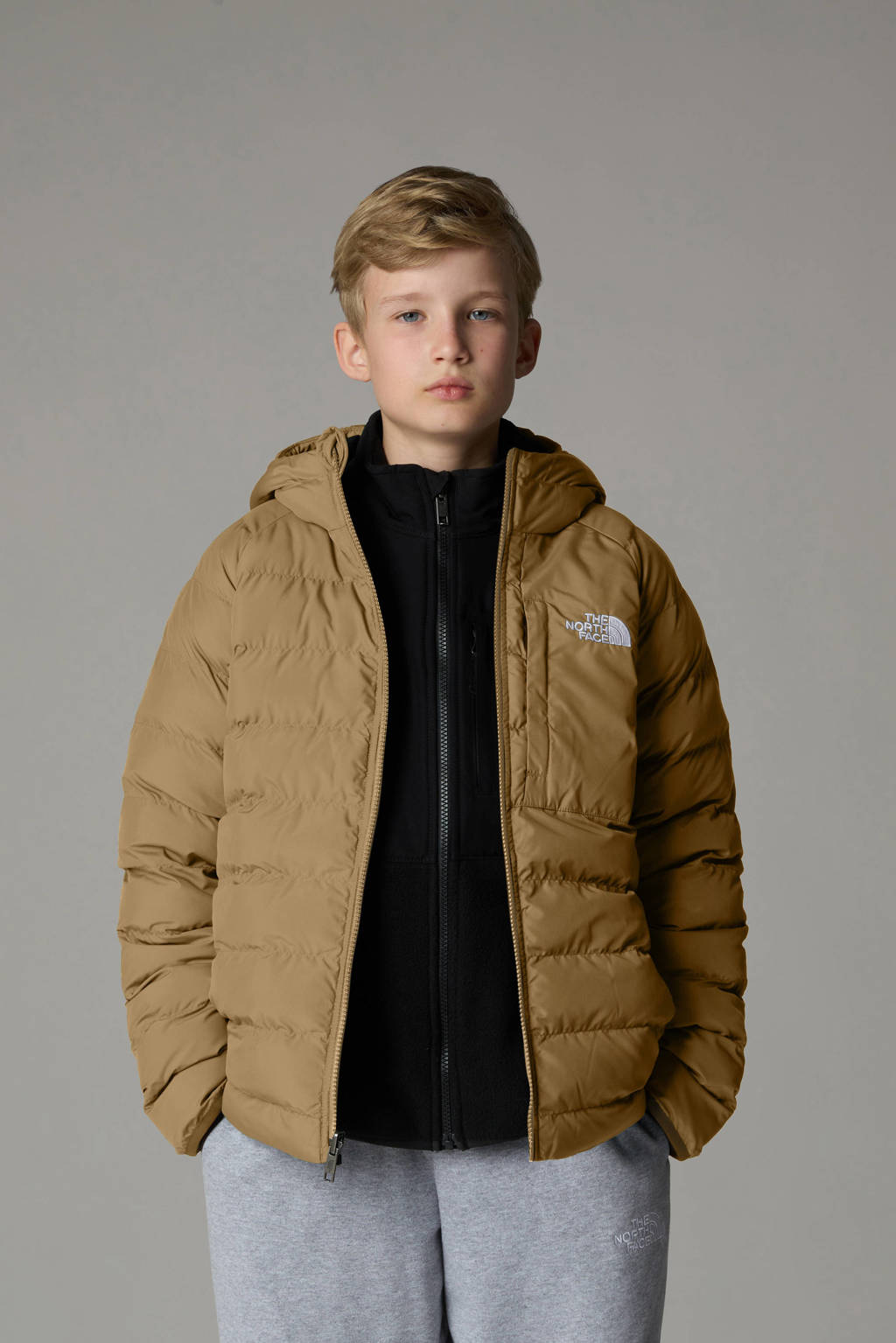 The North Face reversible jas Perrito beige/bruin