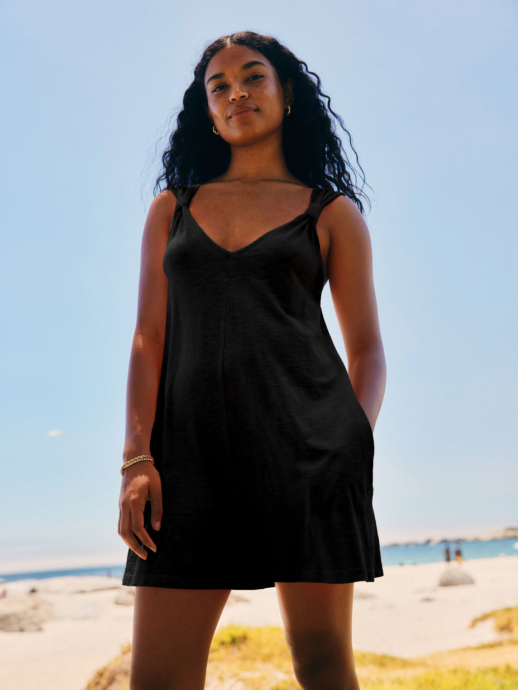 Zwart - Jersey playsuit