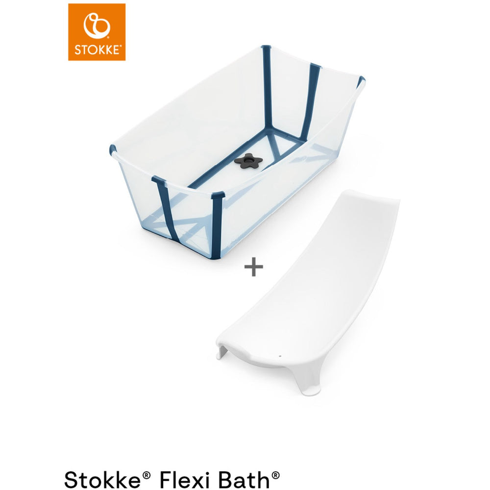 Flexi Bath® Babybadekar m. Newborn Support Transparent Blue