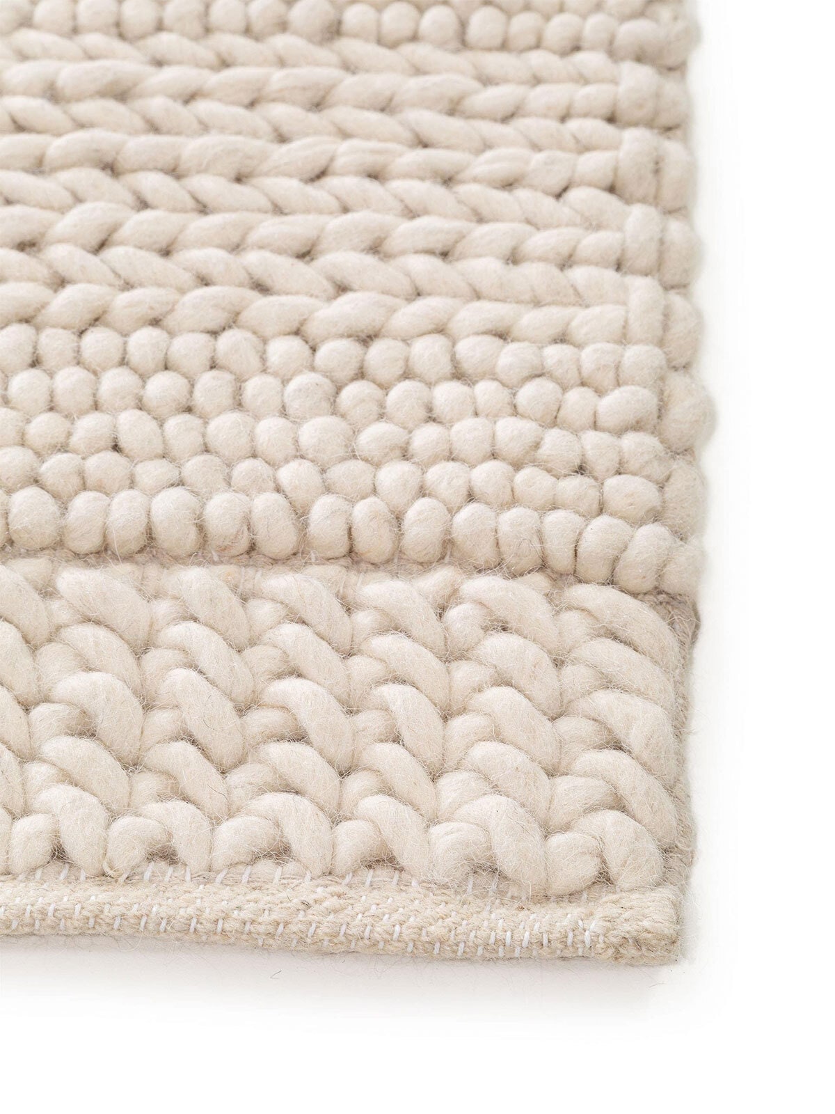 benuta pure Wollteppich ALVA 80 x 150 cm cream