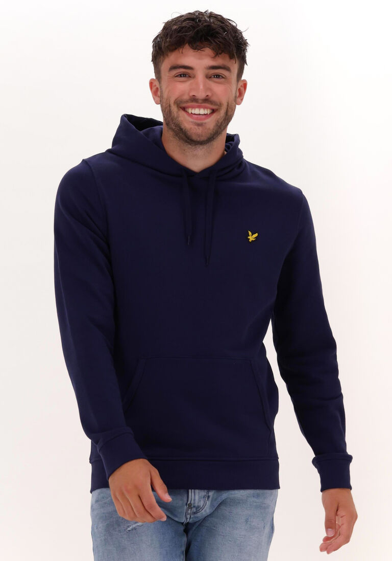 LYLE & SCOTT donkerblauwe lyle & scott sweater pullover hoodie
